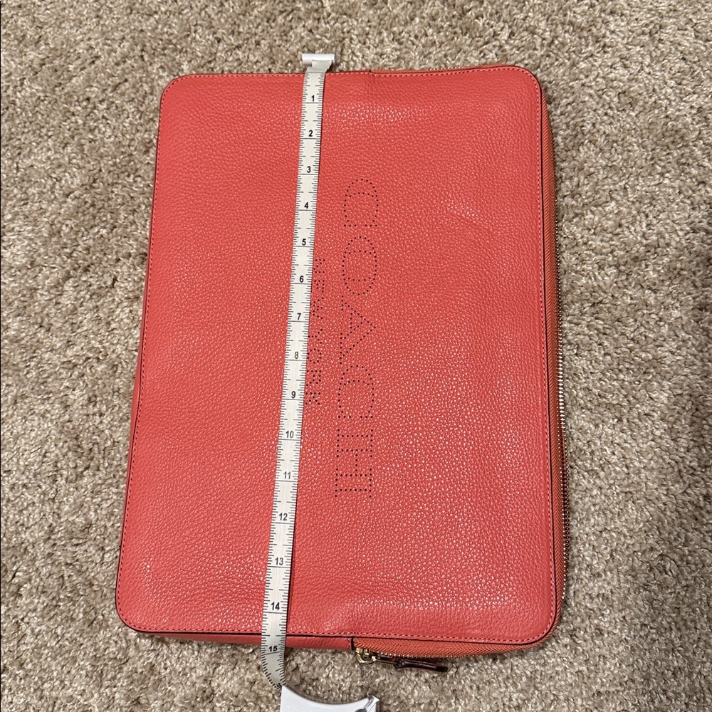 Coach Coral Leather Laptop Sleeve - Picture 6 of 7